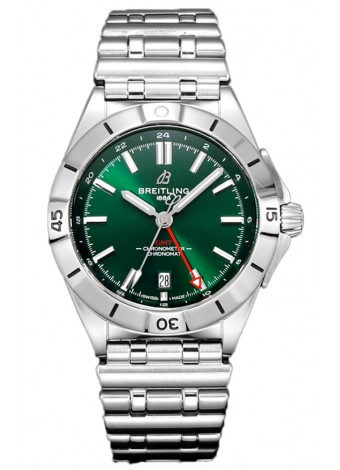 Breitling Chronomat Automatic GMT 40 Dial Verde Reloj Réplica Suiza Espejo 1:1