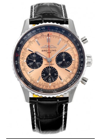 Breitling Navitimer B01 Chronograph 43 Dial Cobre - Caja Acero 904L Réplica Suiza Espejo 1:1