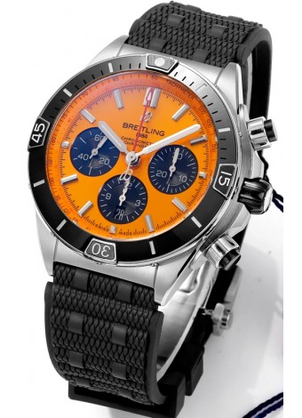 Breitling Chronomat B01 42 Edición Suiza Caja Acero 904L Dial Amarillo Pálido Reloj Réplica Espejo 1:1
