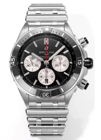 Breitling Chronomat B01 42 Edición Suiza Caja Acero 904L Dial Negro Reloj Réplica Espejo 1:1