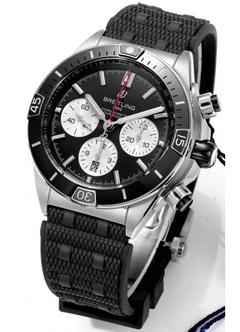 Breitling Chronomat B01 42 Edición Suiza Caja Acero 904L Dial Negro Reloj Réplica Espejo 1:1
