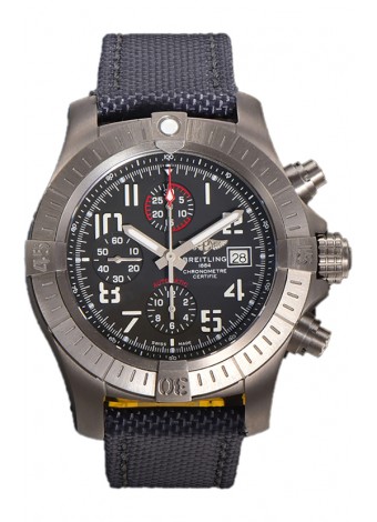 Breitling Avenger Bandit Dial Negro Caja Titanio Reloj Réplica Suiza Espejo 1:1