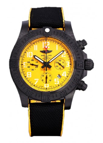 Breitling Avenger Hurricane Chronograph Dial Amarillo Reloj Réplica Suiza Espejo 1:1