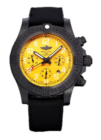 Breitling Avenger Hurricane Chronograph Dial Amarillo Reloj Réplica Suiza Espejo 1:1