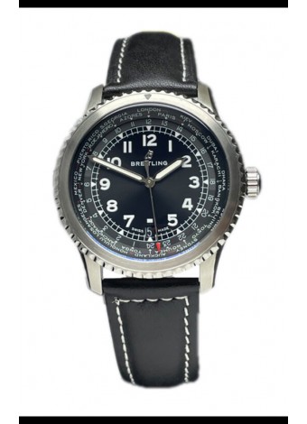 Breitling Navitimer Aviator 8 B35 Unitime Automatic 45 Dial Negro Reloj Réplica Suiza Espejo 1:1
