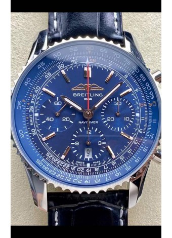 Breitling Navitimer B01 Chronograph 43 Dial Azul - Caja Acero 904L Réplica Suiza Espejo 1:1