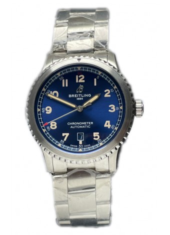 Breitling Navitimer Aviator 8 Automatic 41 Dial Azul Correa Acero Reloj Réplica Suiza Espejo 1:1