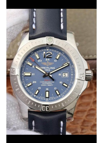Breitling Cronómetro COLT 41 Dial Azul claro Reloj Réplica Suizo Automático