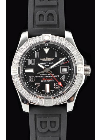 Breitling Avenger Steel GMT Reloj Suizo a Espejo 1:1 Última Edición - Dial Negro