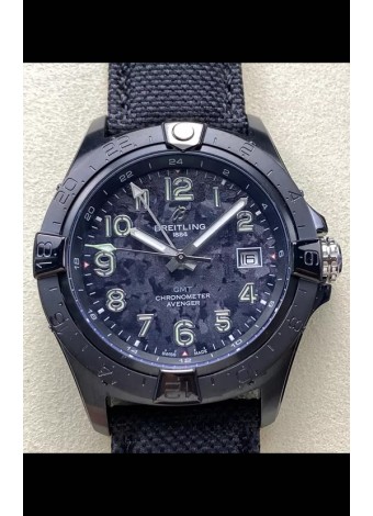 Breitling Avenger Automatic 44 Reloj Réplica Suizo Super Clone 1:1  - Dial Carbono
