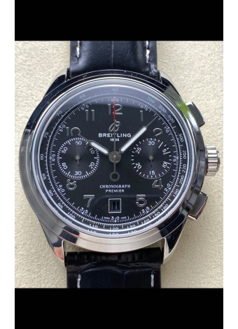 Breitling Premier B01 Chronograph 42 Edition Caja Acero Dial Negro - Reloj Réplica Espejo 1:1