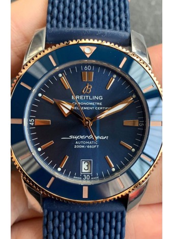 Breitling SuperOcean Heritage II B20 44MM Dial Azul Bisel Dos Tonos Réplica Espejo 1:1