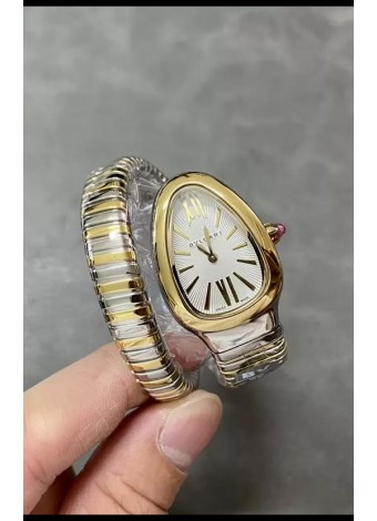 Bvlgari Edición Serpenti Reloj Caja Dos Tonos Oro Amarillo en Calidad Espejo 1:1