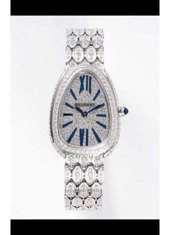 Bvlgari Edición Serpenti Seduttori Relon Caja Acero Diamantes - Réplica Espejo 1:1