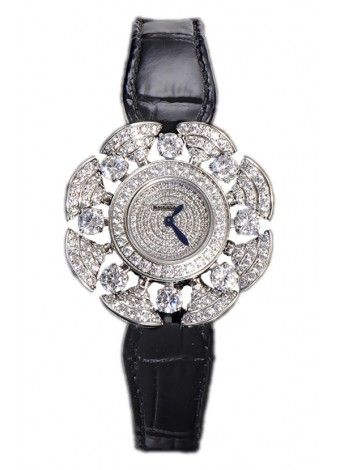 Bvlgari Divas's Edición Dream Reloj Caja en Acero - Bisel pavimentado Diamantes Réplica Suiza