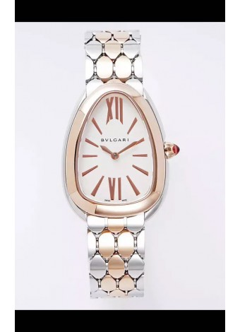 Bvlgari Serpenti Seduttori Edition Caja en Oro Rosado Dos Tonos Reloj Super Clone