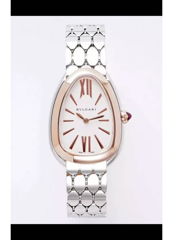 Bvlgari Serpenti Seduttori Edition Caja en Oro Rosado Dos Tonos Reloj Super Clone