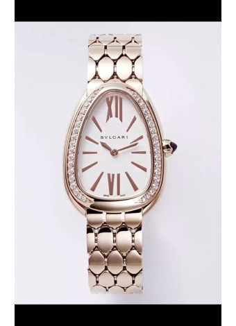 Bvlgari Serpenti Seduttori Edition en Caja Oro Rosado Reloj Super Clone