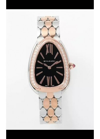 Bvlgari Serpenti Seduttori Edition Caja en Oro Rosado Dos Tonos Reloj Super Clone