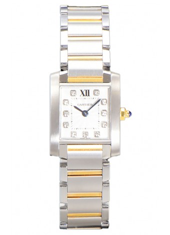Cartier Tank Francaise Oro Amarillo Dos Tonos Reloj Réplica Cuarzo Suizo 25.70MM