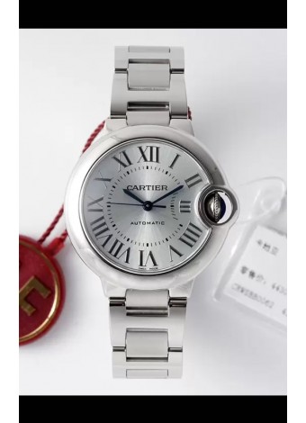 Ballon De Cartier Reloj Suizo Automático Calidad Espejo 1:1 33MM en Caja Acero