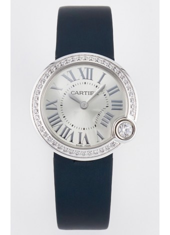 Ballon Blanc De Cartier Reloj Super Clone 30MM Caja Acero 