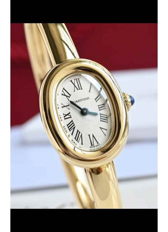 Baignoire De Cartier Oro Amarillo Reloj Réplica Cuarzo Super Clone