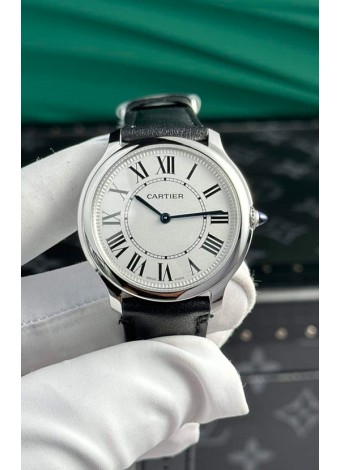 Cartier Ronde Must 36MM Réplica de Cuarzo Suizo Reloj Correa de Piel Espejo 1:1 