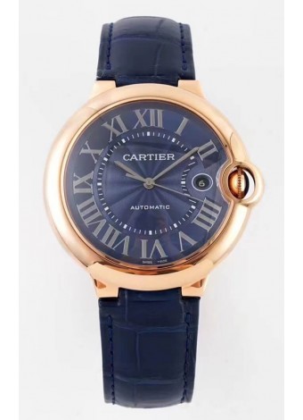 Ballon De Cartier Suizo Automático Calidad Espejo 1:1 42MM Caja Oro Rosado