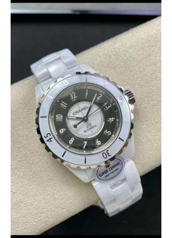 Chanel J12 38MM Caja Cerámica Blanca Reloj Automático Réplica Espejo 1:1