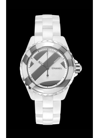 Chanel J12 Untitled Reloj Caja Cerámica Blanca Reloj a Espejo 1:1 - 38MM Movimiento Automático