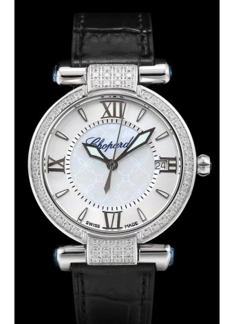 Chopard Imperiale White Dial Swiss Automatic Replica Watch in 904L Steel 
