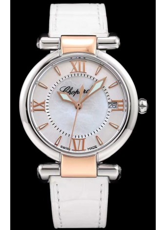 Chopard Imperiale White Dial Swiss Automatic Replica Watch in 904L Steel 