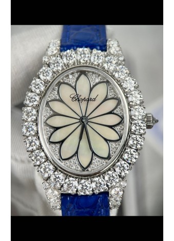 Chopard Super Clone L'Heure du Diamant Mossanites Reloj Caja Acero 34MM