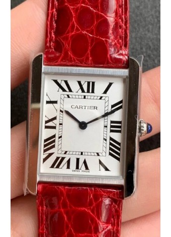 Cartier Tank Solo Reloj de Cuarzo Suizo, Caja en Acero Inoxidable -  Ancho 24MM