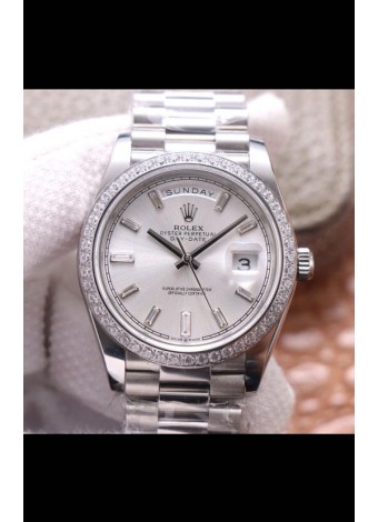 Rolex Day Date Presidential Acero 904L 40MM - Dial Acero Calidad a Espejo 1:1