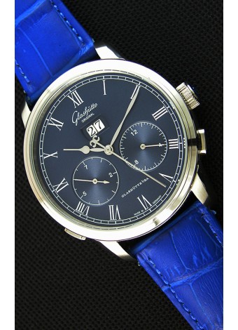 Glashuette Dual Sub Dial Reloj Réplica Japonés en Dial Azul