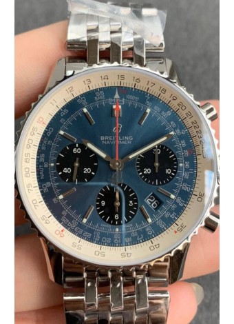 Breitling Navitimer 1 B01 Edición Cronógrafo 43MM - Dial Azul Reloj Réplica a Espejo 1:1 904L