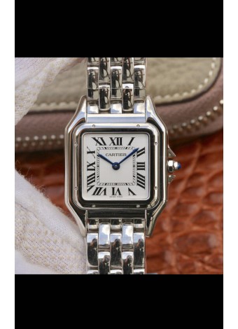 Cartier PANTHERE Edition Reloj a espejo 1:1 de Alta Calidad Dial en color Blanco - Bisel de Acero