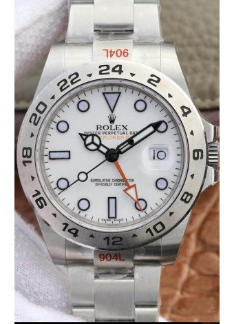 Rolex Explorer M216570-001 Reloj Réplica a Espejo 1:1 - Dial Blanco en Acero 904L 42MM