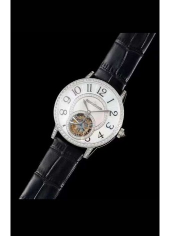 Jaeger LeCoultre RENDEZ-VOUZ Tourbillon Reloj Réplica Suizo calidad Espejo 1:1 en Caja de Acero