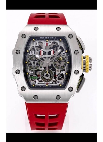 Richard Mille RM011 Felipe Massa Calidad a Espejo 1:1 Caja de Titanio de una sola Pieza Superligera