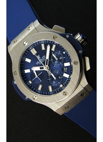 Hublot Big Bang Reloj Réplica Suizo de Acero en color Azul Réplica a Espejo 1:1