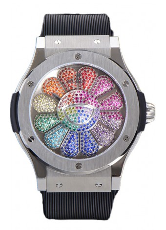 Hublot Classic Edición Fusion Takashi Murakami Acero Inoxidable Reloj Suizo Réplica Espejo 1:1