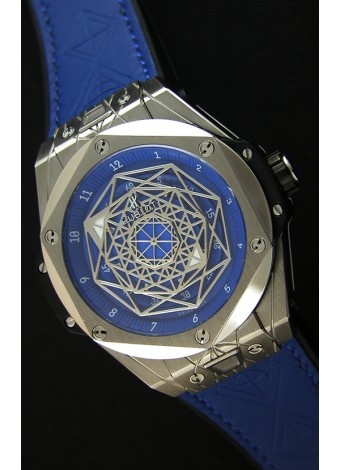 Hublot Big Bang Sang Bleu 45MM Reloj Réplica Suizo de Acero Inoxidable Dial Azul