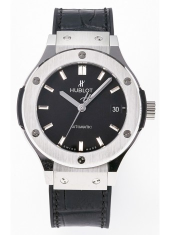 Hublot Super Clone Classic Fusion Titanium 38MM Reloj Réplica Espejo 1:1 Dial Negro