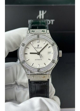 Hublot Super Clone Classic Fusion Titanium 38MM Reloj Réplica Espejo 1:1 Dial Blanco