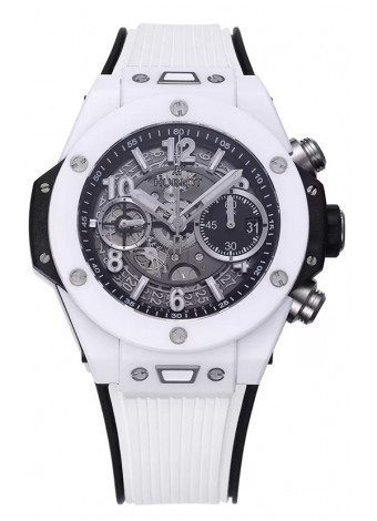 Hublot Big Bang Unico Caja de Cerámica Blanca Edición Reloj Réplica a Espejo 1:1