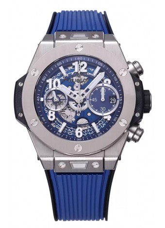 Hublot Big Bang Unico Caja de Acero Inoxidable Azul Edición Reloj Réplica a Espejo 1:1