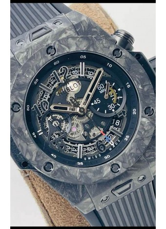 Hublot Big Bang Unico Carbono Negro Edición Las Vegas Boutique Reloj Réplica Suizo